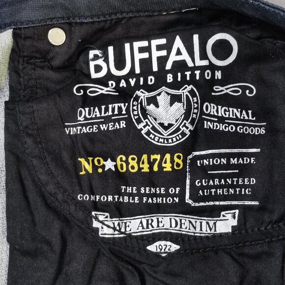 Buffalo jeans straight six Freedom series men's size W36xL32 indigo blue - Picture 8 of 14